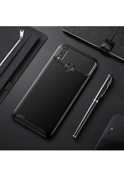 Huawei Honor 8x Kılıf Zore Negro Silikon Kapak Siyah