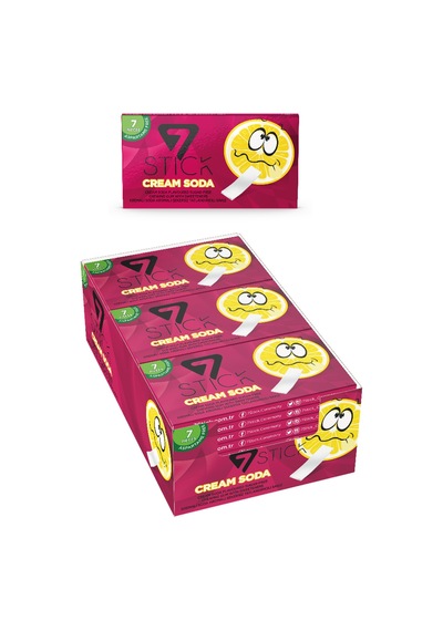 7stıck Sekersız 7lı Kremalı Soda Aromalı Sakız 14,5gr 24 Adet