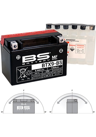 Bs Battery Btx9-bs Motosiklet Aküsü