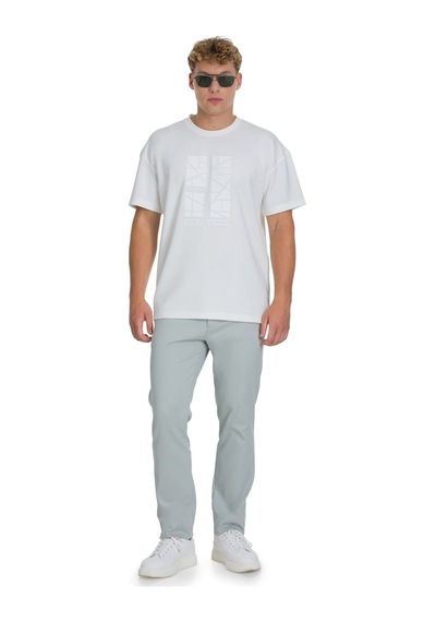 Hatemoğlu Gri Regular Fit Yandan Cepli Kanvas Pantolon 34598 Gri