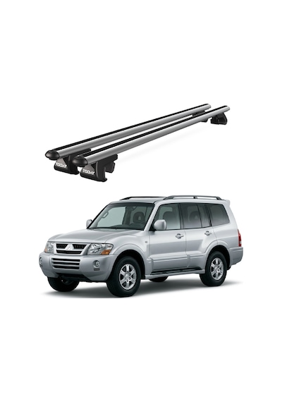 Venüs Mitsubishi Pajero 5d 2006-2011 Uyumlu Gri Ara Atkı Port Bagaj Tavan Barı