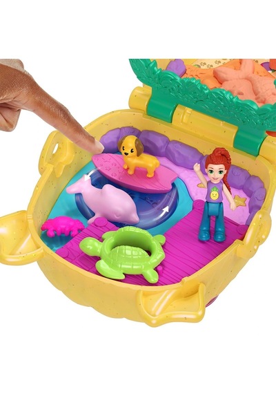 Jfv00 Polly Pocket Ananas Köpekçik Plajı Mini Oyun Seti