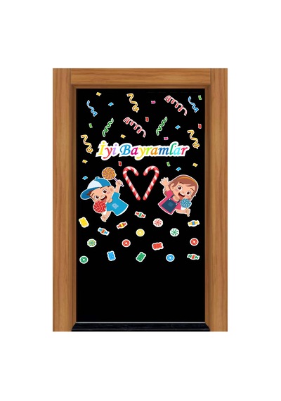 İyi Bayramlar Sticker Seti Cam Duvar Kapı Süsleme Ramazan Bayramı Sticker