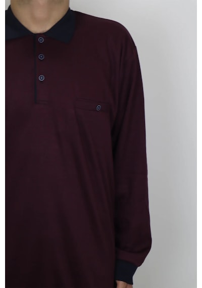 Santa Dmc Tekstil Erkek Bordo Klasik Kesim Rahat Kalıp Tek Cepli Polo Yaka Kışlık Battal Kazak Bordo Santa Dmc Tekstil Erkek Bordo Klasik Kesim Rahat Kalıp Tek Cepli Polo Yaka Kışlık Battal Kazak Bordo
