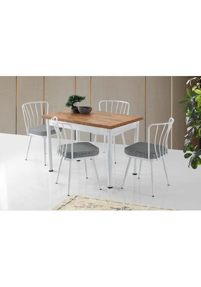 Erezogullari_Mobilya Smart Açılır Mutfak Masası Ve 4 Adet Sandalye Takımı 70*110Cm Erezogullari_Mobilya Smart Açılır Mutfak Masası Ve 4 Adet Sandalye Takımı 70*110Cm