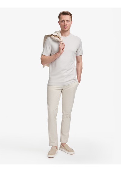 Pierre Cardin Erkek Açık Gri Tişört Basic 50321139-vr001