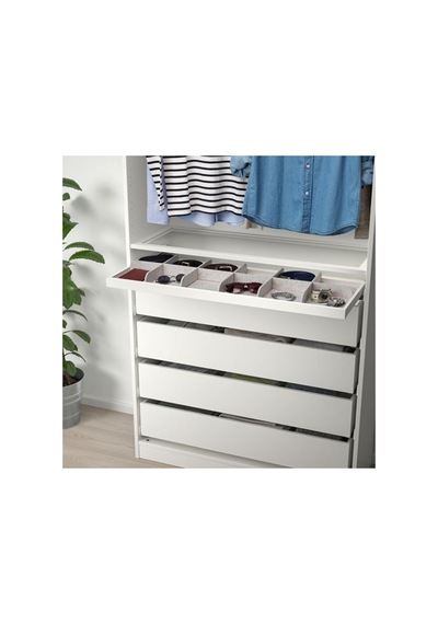 Komplement Sürgülü Raf İçi Düzenleyici, Açık Gri, 100x35 Cm Açık Gri - 937679863 Açık Gri