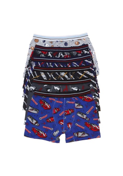 Yenisinial 6 Adet Erkek Çocuk Desenli Boxer 505 9-10 Yaş Çok Renkli