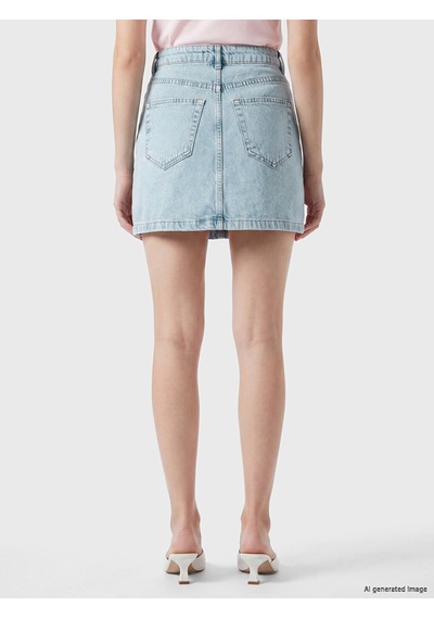 Lcw Vision İndigo Regular Fit Mini Jean Etek