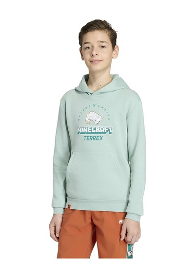 Adidas Çocuk Sweatshirt Adidas Minecraft Terrex Hoodie Kv6480 Yeşil