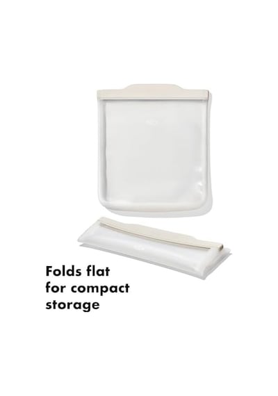 Good Grips Silicone Reusable Bag Half Gallon Bag 64 Oz - Oat 4296