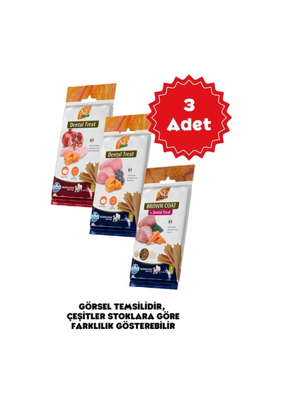N&d Karışık Orta Ve Büyük Irk Yetişkin Köpek Ödül Maması 100gr 7'li X 3 Adet