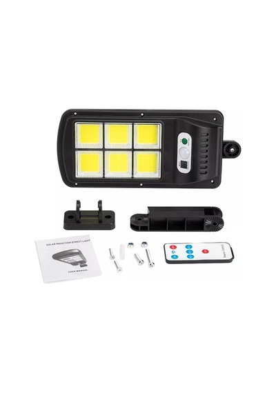Powermaster W756-6 Hareket Sensörlü 3 Modlu Uzaktan Kumandalı 6 Cob Ledli Solar Lamba Diğer