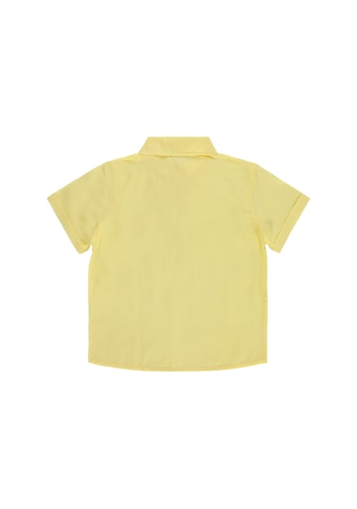 Civil Boys Basic Kısa Kol 10-13 Yaş Gömlek - Sarı Açık Sarı