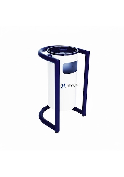 Park Ve Bahçe Çöp Kovası P&b-808 Dış Mekan Metal Çöp Kutusu Hey Çelik
