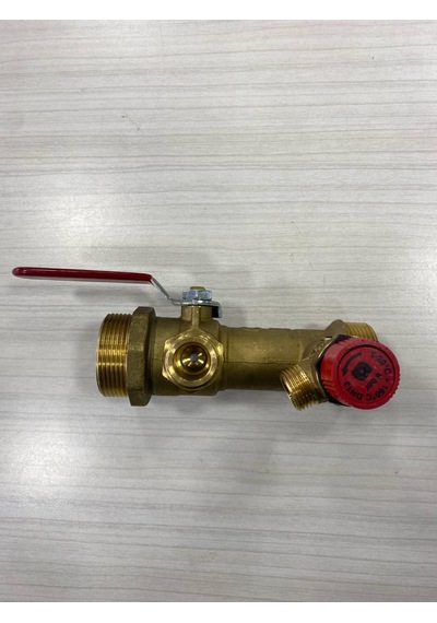 Üç Yollu Vana 1.1/2" Emniyet Ventilli Çek Valfli Novasfer Marka