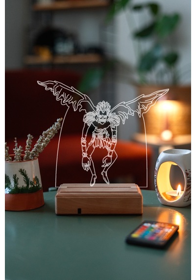 Death Note Ryuk 16 Renk Kumandalı 3d Gece Lambası