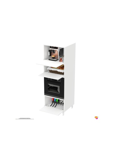 Modilayn Qen 60x186x56 Cm Boyutunda Ankastre Mutfak Kiler Dolabı - Geniş Hacimli Ve Fonksiyonel Beyaz Modilayn Qen 60x186x56 Cm Boyutunda Ankastre Mutfak Kiler Dolabı - Geniş Hacimli Ve Fonksiyonel Beyaz