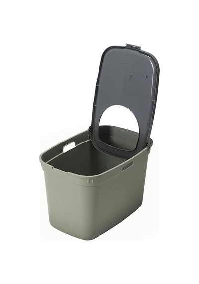 Top Cat Kapalı Kedi Tuvaleti - Gri/koyu Gri 59 Cm