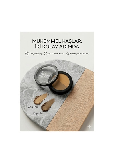 Brow Duo Compact Shadow - Toz Kaş Farı No: 11 Kahverengi