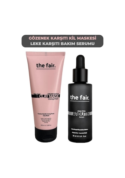 the fair.Kaolin Gözenek Karşıtı Kil Maskesi 100 ML + Arbutin Serum 30 ML