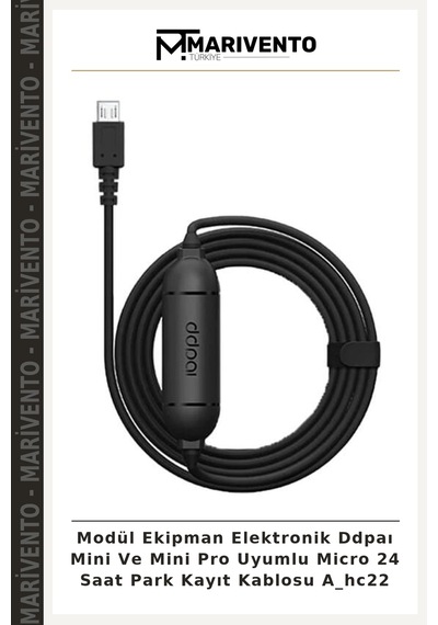 Modül Ekipman Elektronik Ddpaı Mini Ve Mini Pro Uyumlu Micro 24 Saat Park Kayıt Kablosu A Hc22