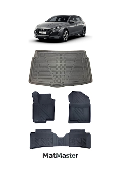 Hyundai İ20 2026 Model 5d Premium Ekstra Havuzlu Paspas Ve Bagaj Havuzu Set
