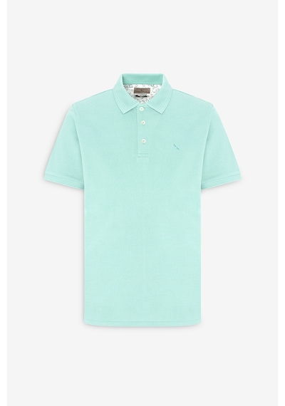 AC&Co / Altınyıldız Classics Erkek Mınt Slim Fit Dar Kesim Polo Yaka %100 Pamuk Kısa Kollu Tişört Mint