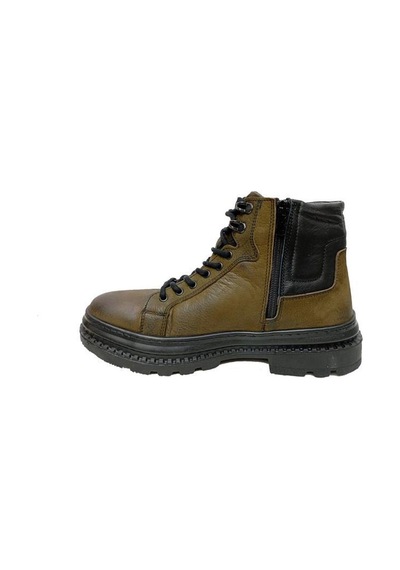 Pierre Cardin 382208 Hakiki Nubuk Deri Erkek Bot Haki
