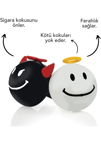 Oto Petek Kalorifer Kokusu Melek Şeytan Sevimli Emoji Parfümü