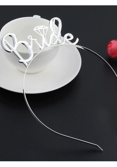 Bride Yazılı Bekarlığa Veda Partisi Metal Gelin Tacı Bride Taç 18.5 Cm X 13.5 Cm