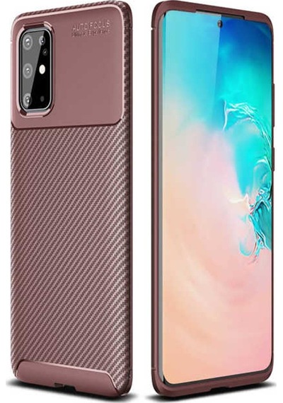 Samsung Uyumlu Galaxy S20 Plus Kilif Karbon Silikon Case 417936100