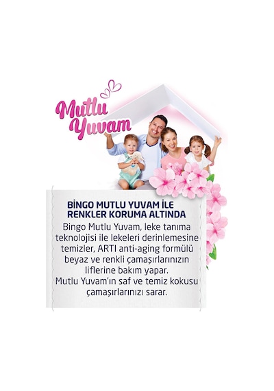 Bingo Matik Mutlu Yuvam Renkliler ve Beyazlar Toz Çamaşır Deterjanı Dev Ekonomi Paketi 10 KG