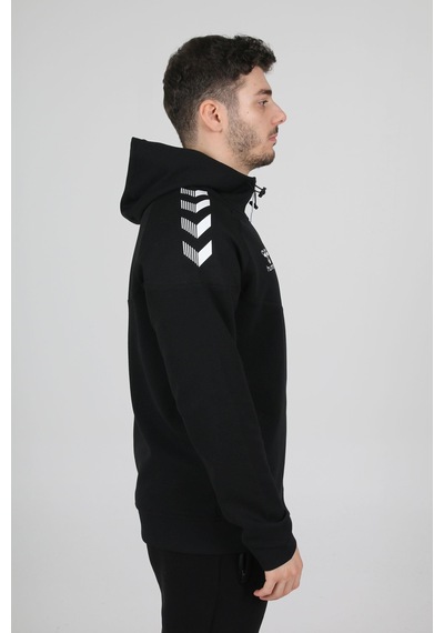 Hummel Armin Pro Pamuklu Sweatshirt Siyah