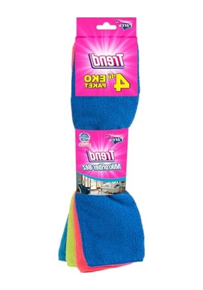 Mikrofiber Temizlik Bezi, 4'lü Paket Açık Bej