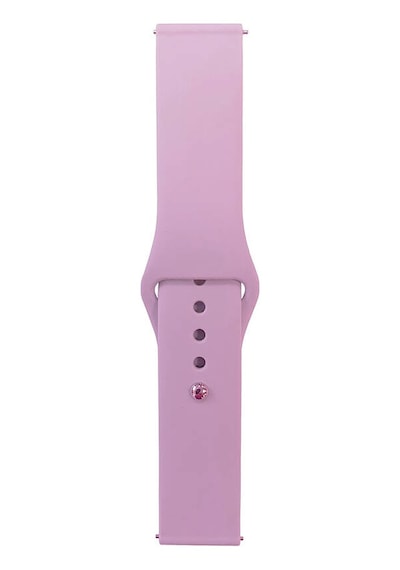 Galaxy   Uyumlu  Watch Active 2 44mm Band Serisi 20mm Klasik Kordon Silikon Strap Kayış-mor