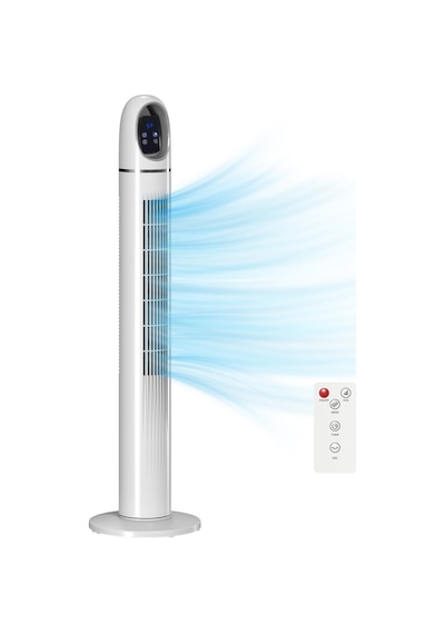 45w Kule Tipi Vantilatör Uzaktan Kumandalı, Dokunmatik Led Ekranlı, 3 Modlu Sessiz Vantilatör