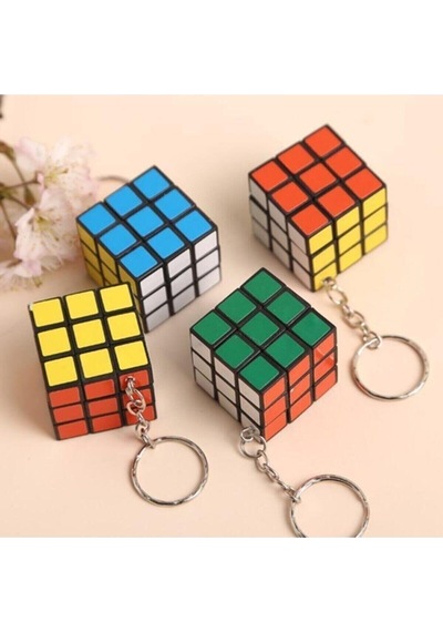 Limmy Zeka Küpü Mini Rubik Zeka Küpü Sabır Küpü Anahtarlık 3 x 3 CM 1 Adet