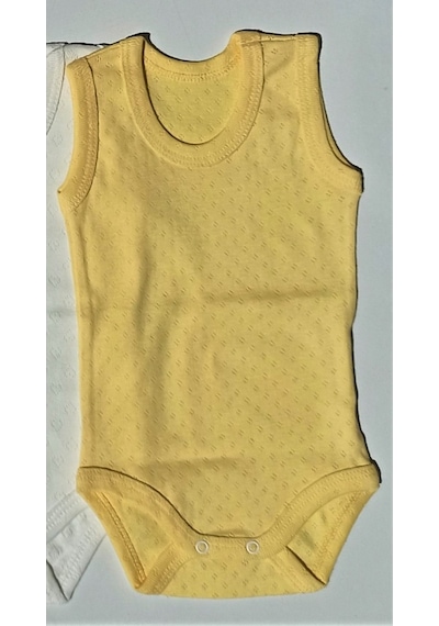 Özdemirli Bebe Özdemirlitekstil Jakarlı Klimalı Askılı Çıtçıtlı Badi (5 Li Paket) Beyaz