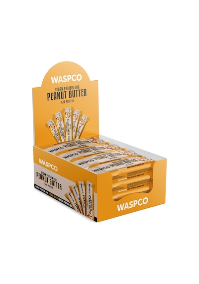 Waspco Fıstık Ezmeli Vegan Bar 40G x 12 Adet
