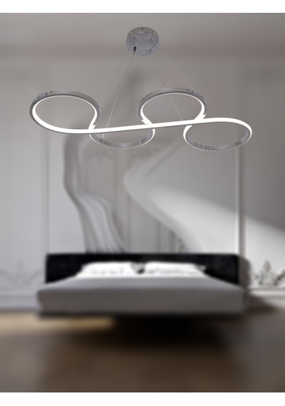 Tt025-kr Tt Aydınlatma Yılan Modeli Krom Kaplama Gün Işığı Led Av Krom