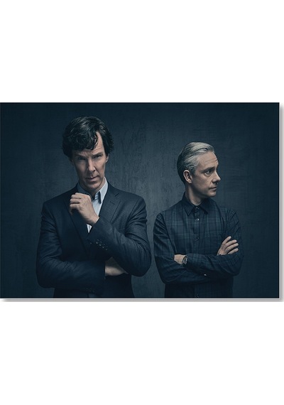 Cakasepetim Sherlock Ve Dr.watson Görseli Ahşap Mdf Tablo