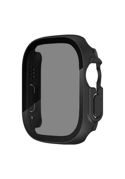 Kilifone - Apple Uyumlu Watch Ultra 49mm - Kasa Ve Ekran Koruyucu Sert Pc Watch Gard 23 - Şeffaf