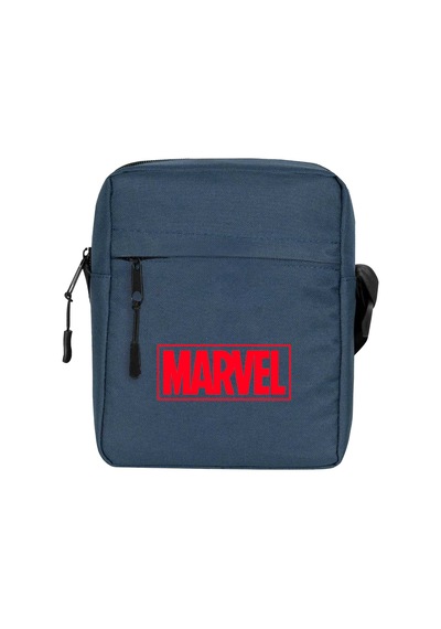 Marvel Logo Lacivert Omuz Çantası
