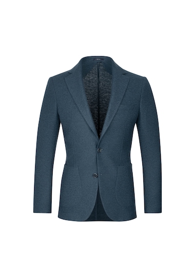 Hatemoğlu Lacivert Slim Fit Mono Yaka Casual Ceket