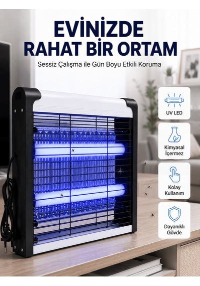 Shnstore Ev, Ofis Ve İş Yerleri İçin Sessiz Uv Led Sinek Yakalama Cihazı Shntknd0720