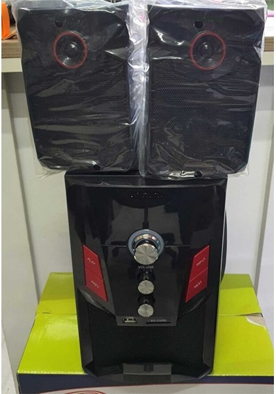 Ts-21 Hoparlör 2.1 Kanal 2+1 Ses Sistemi Fm Radyo Sd Kart Usb Bluetooth Uzaktan Kumandalı Subwoofer Hoparlör Ev Sinema Sistemi