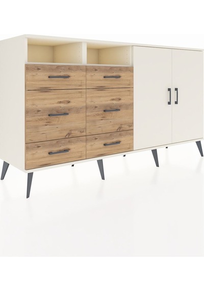 Hyperion Konsol 4 Raflı 6 Çekmeceli 2 Kapaklı 176x44x99 Aytaşı-aytaşı/çam Aytası - Aytası Hyperion Konsol 4 Raflı 6 Çekmeceli 2 Kapaklı 176x44x99 Aytaşı-aytaşı/çam Aytası - Aytası
