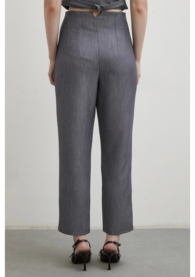 Never More Önü Pensli Skinny Kumaş Pantolon Antirasit Antirasit Antrasit