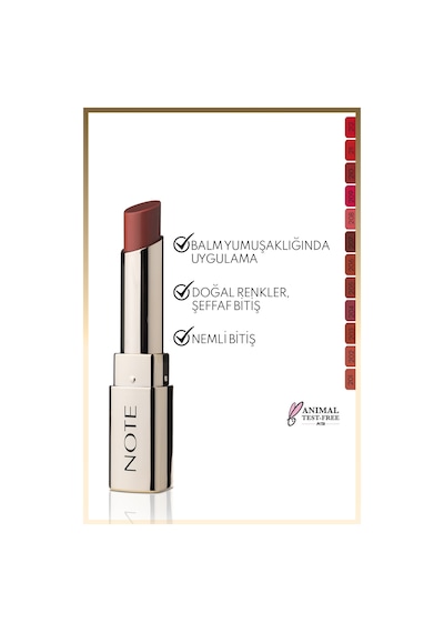 Note Iconic Sheer Lipstick Nemlendirici Parlak Ruj 205 Mystick Nemlendirici Parlak Ruj - Nude 205